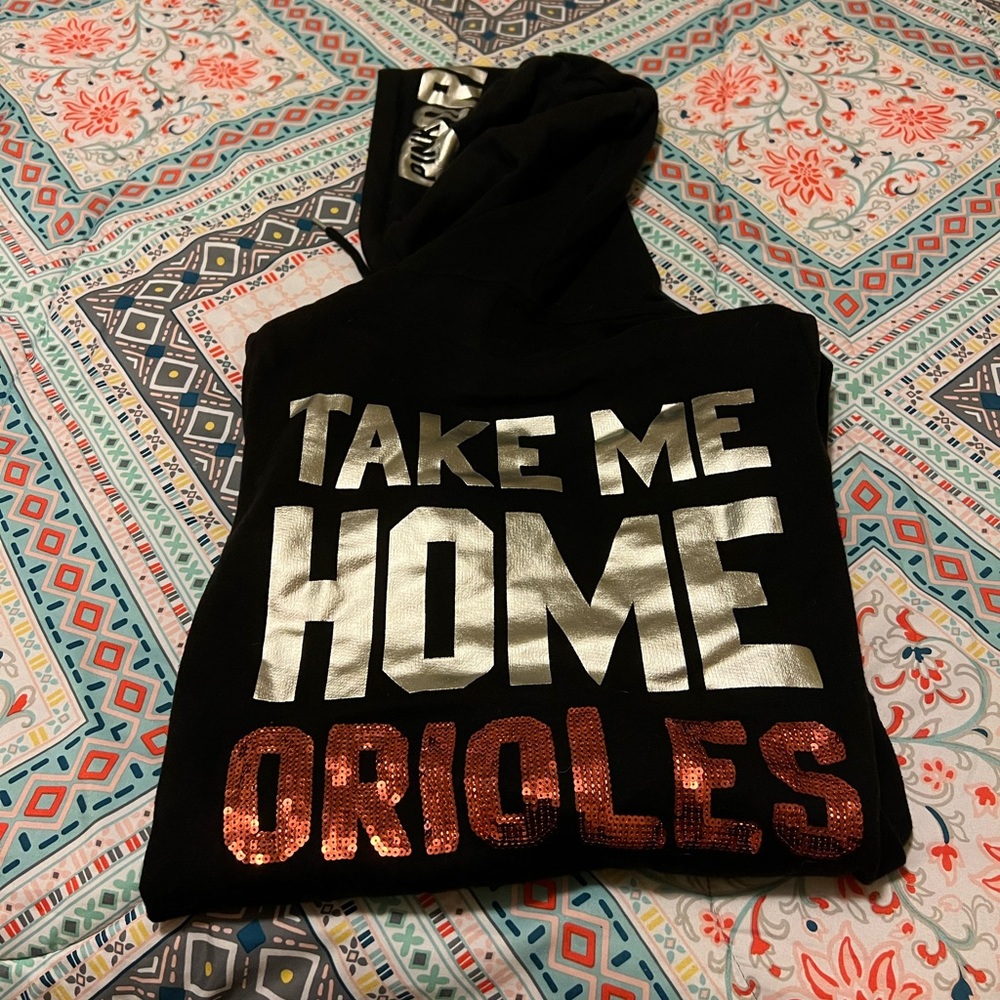 Victoria Secret Pink Orioles hoodie
